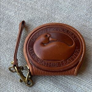 Dooney & Bourke Tan Leather Coin Pouch